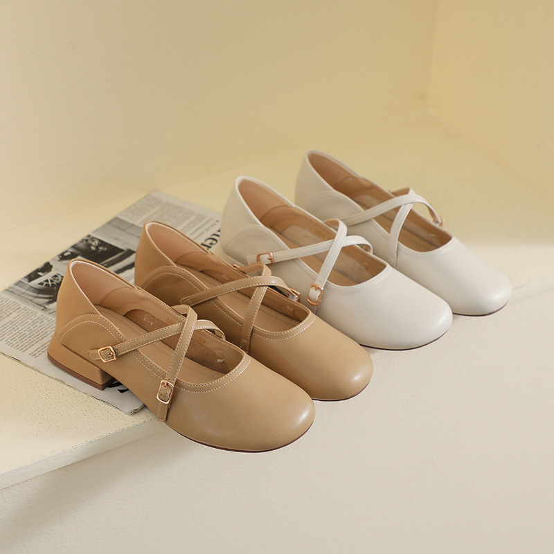 Mary Jane Shoes - Französische Vintage Mary Jane Schuhe mit