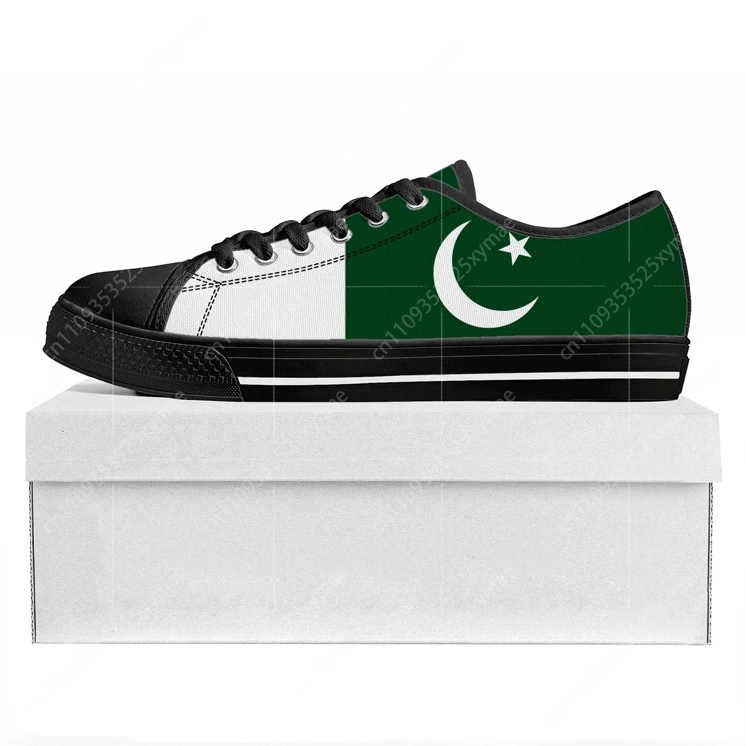 Women'S Shoes In Pakistan - Pakistanische Flagge Low-Top-Sneaker von hoher Qualität