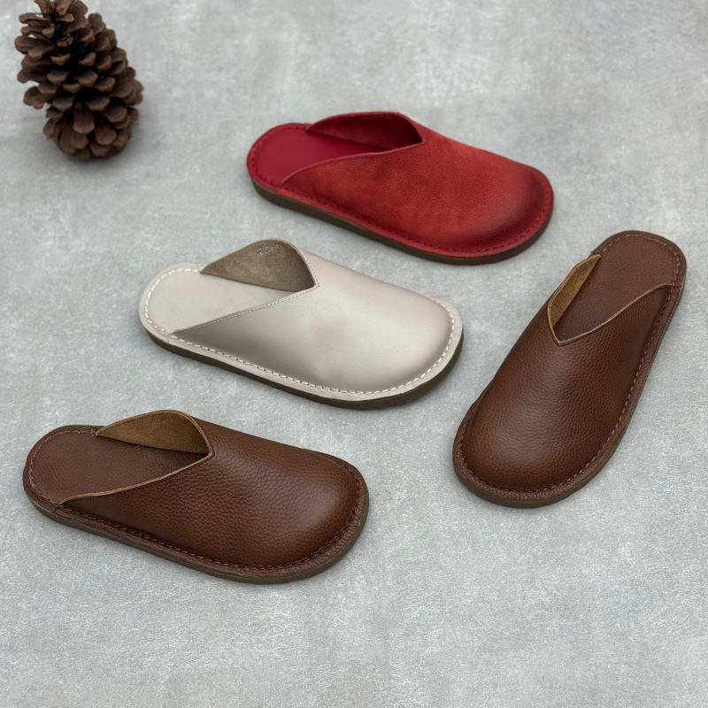 Slip On Mule Flat - Handgefertigte Echtleder-Mules für Damen 2025 Sommer