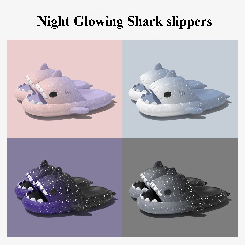 Women Shoes Size To Men - Nette Cartoon Shark Hausschuhe Für Frauen