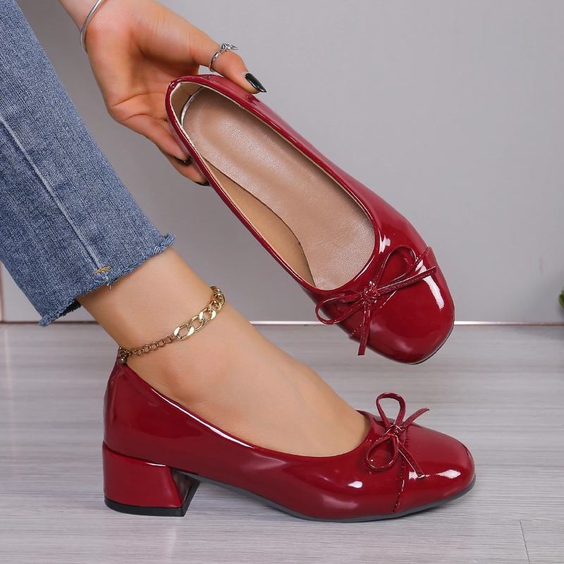 Mary Jane Shoes - 2026 Damenschuhe Pumps Plateau-Absätze Runde Zehenpartie