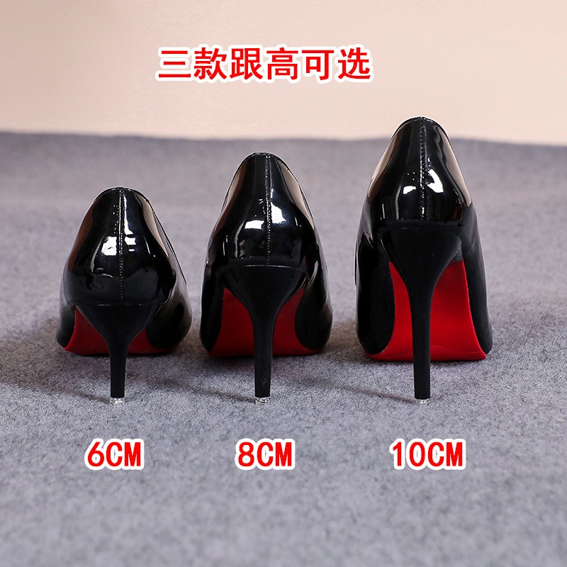 Patent Leather Pump - Sexy Spitze Lackleder High Heels Elegante