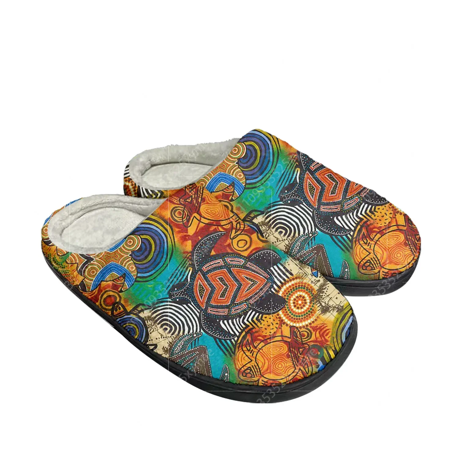 Women Shoes In Australia - Australien Aborigine Schildkröten-Design Baumwoll-Hausschuhe für Herren