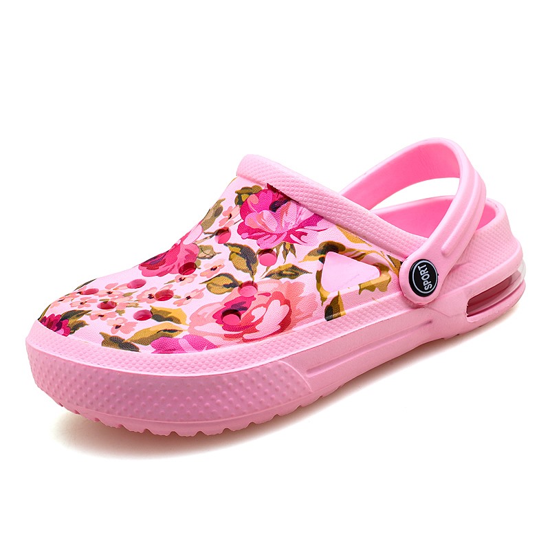 Women'S Shoes Crocs - Sommer Frauen Floral Graffiti Clogs Sandalen