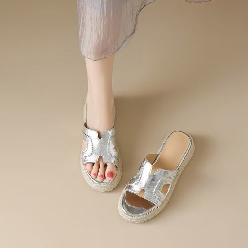 Slip On Mule Flat - 2026 Neue Damen Espadrille Mules Plateau-Sandalen