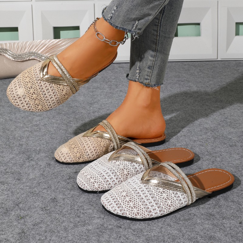 Damen Sommer Strandpantoffeln  – Slip On Mule Flat Bewertung und Preis