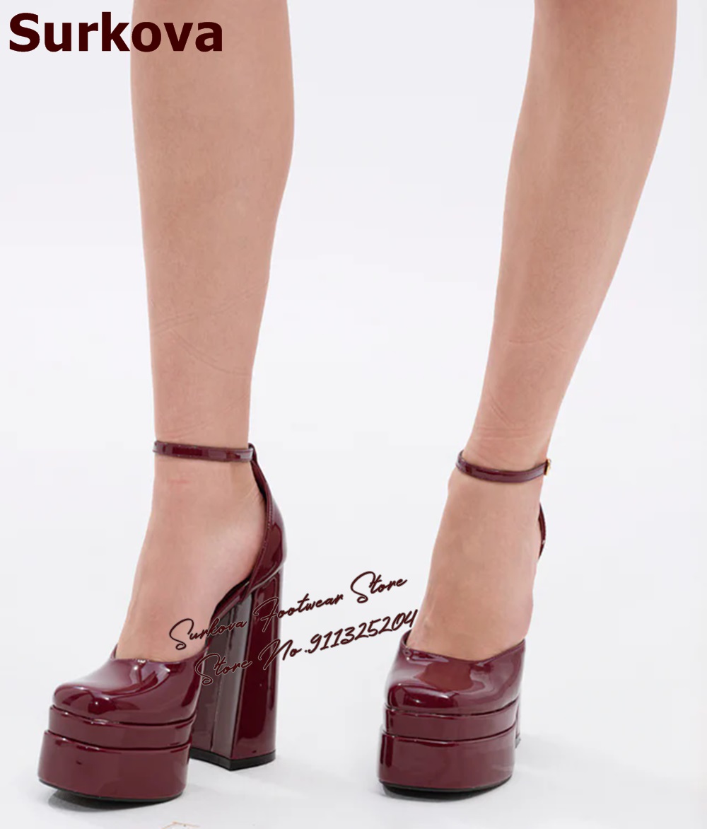 Surkova Burgundy Patent Leathe – Women'S Shoes Burgundy Bewertung und Preis