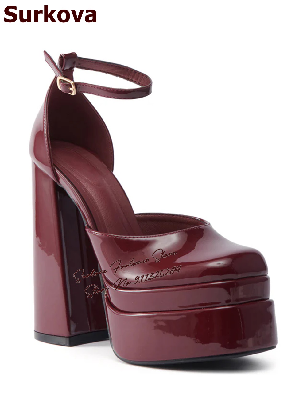 Surkova Burgundy Patent Leathe – Women'S Shoes Burgundy Bewertung und Preis