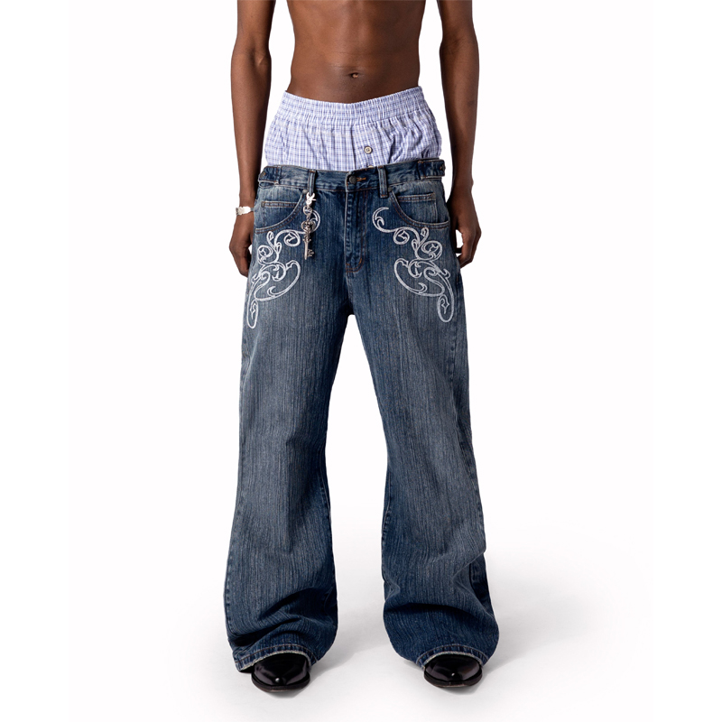 Y2k Blaue Bootcut-Jeans mit Vi – Women Shoes Jeans Bewertung und Preis