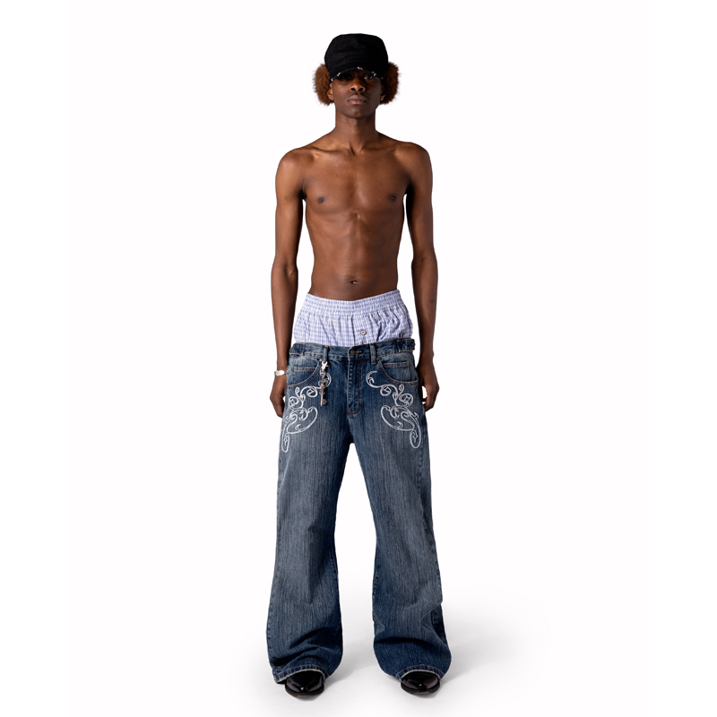 Y2k Blaue Bootcut-Jeans mit Vi – Women Shoes Jeans Bewertung und Preis