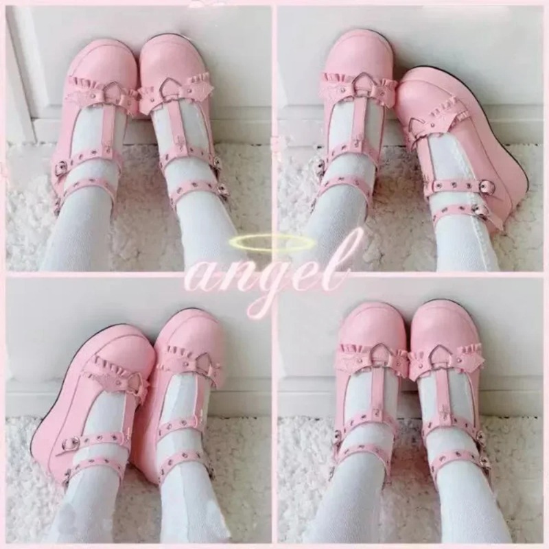 Neue Sweet Heart Buckle Wedges – Mary Jane Shoes Bewertung und Preis