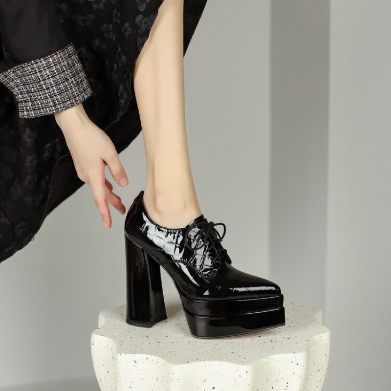 Spitze Zehen Riemchen High Hee – Patent Leather Pump Bewertung und Preis