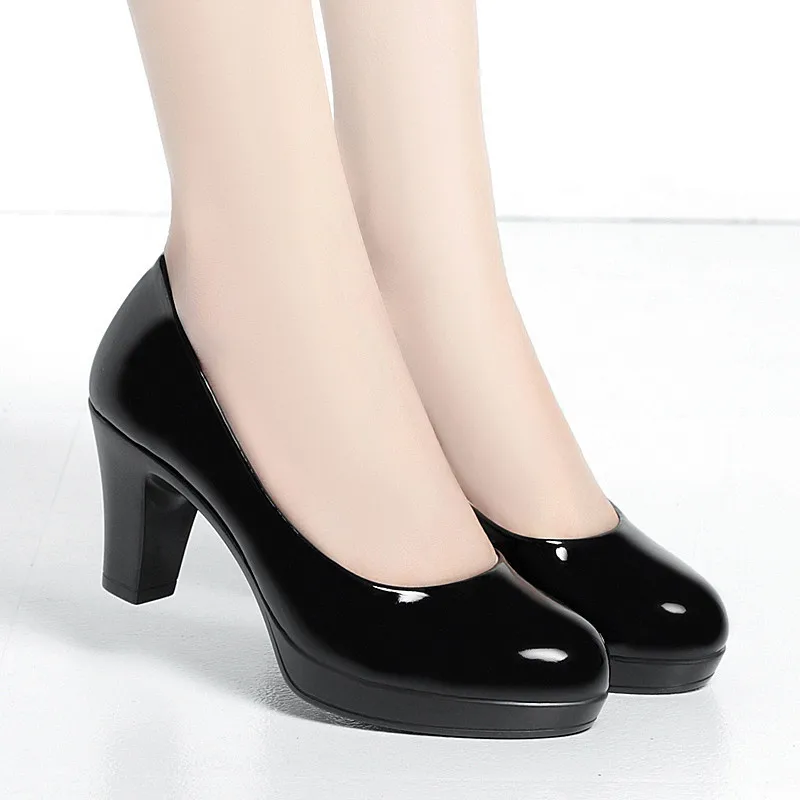6cm 8cm Übergröße 34-42 Elegan – Patent Leather Pump Bewertung und Preis