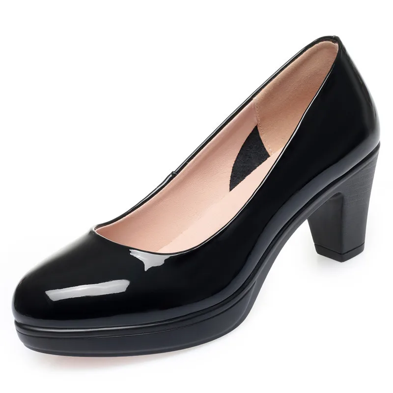 6cm 8cm Übergröße 34-42 Elegan – Patent Leather Pump Bewertung und Preis