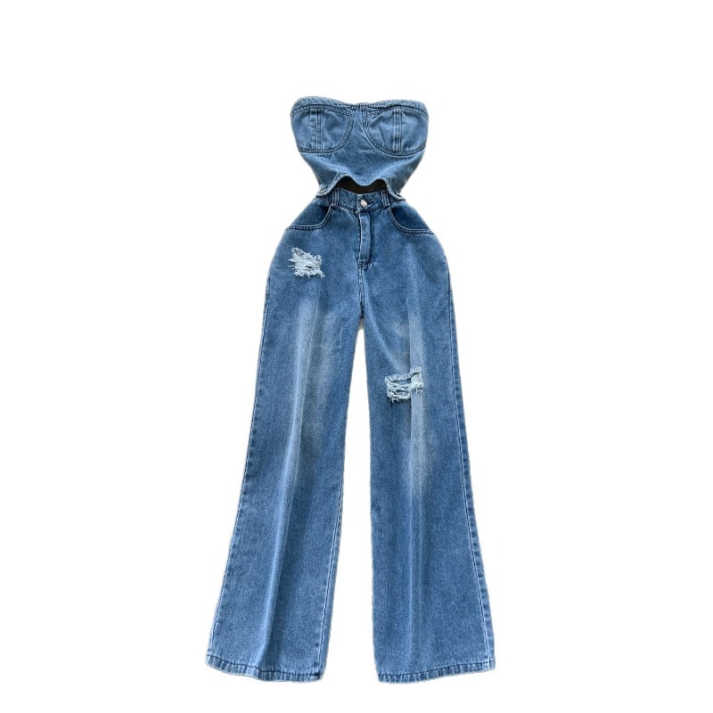Denim-Jumpsuits für Damen, Ein – Women Shoes Jeans Bewertung und Preis