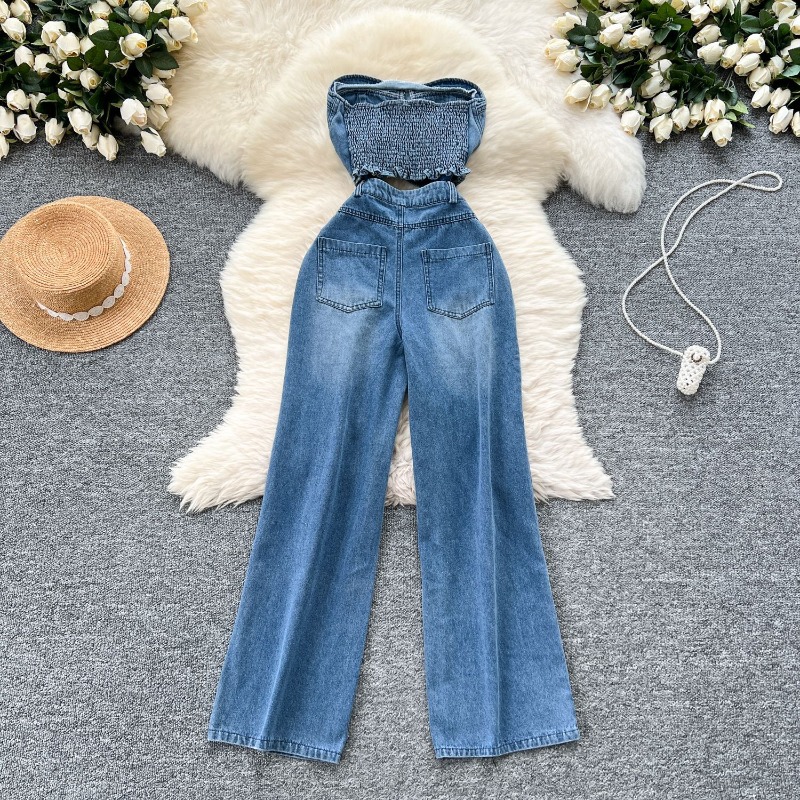 Denim-Jumpsuits für Damen, Ein – Women Shoes Jeans Bewertung und Preis