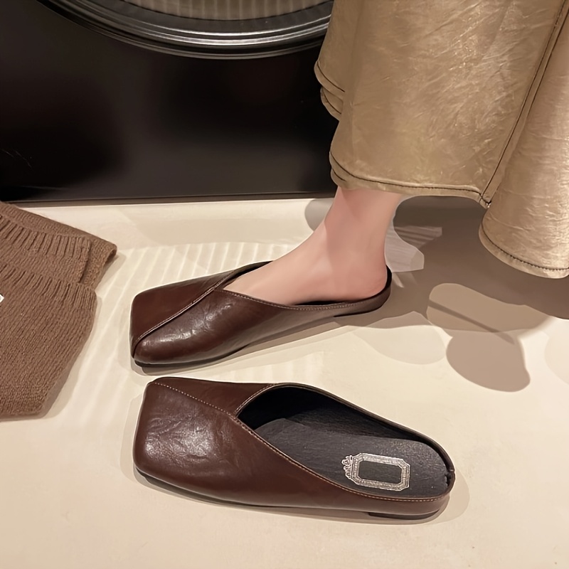 Frühling Sommer Neue Vielseiti – Slip On Mule Flat Bewertung und Preis