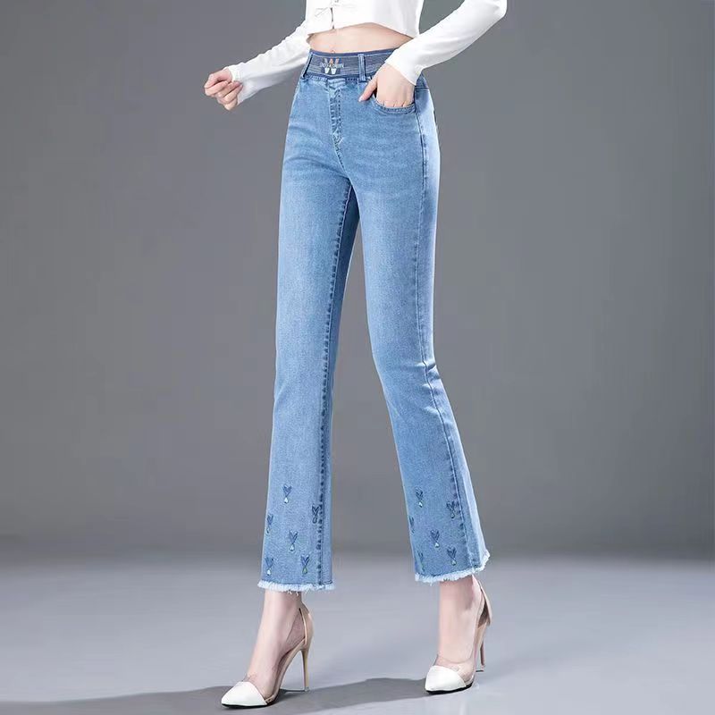 Elastische Taille Flare Neun P – Women Shoes Jeans Bewertung und Preis
