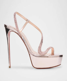 Metallische Leder-Plateau-Stil – Metallic Heel Sandal Bewertung und Preis