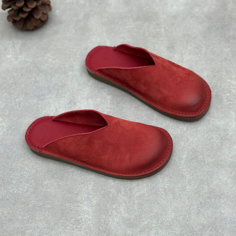 Handgefertigte Echtleder-Mules – Slip On Mule Flat Bewertung und Preis