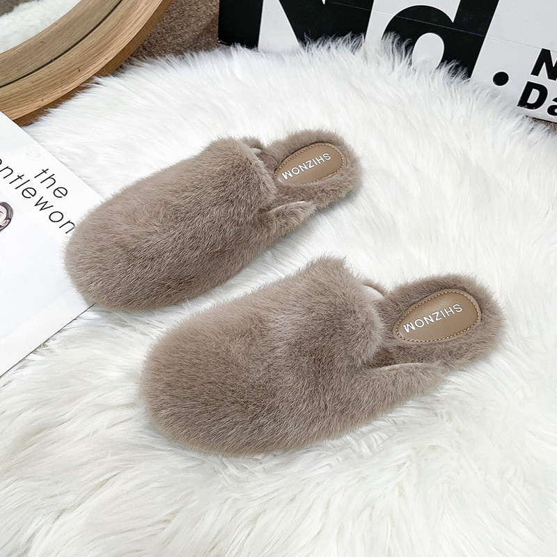 Runde Kappe Flauschigen Fell S – Slip On Mule Flat Bewertung und Preis