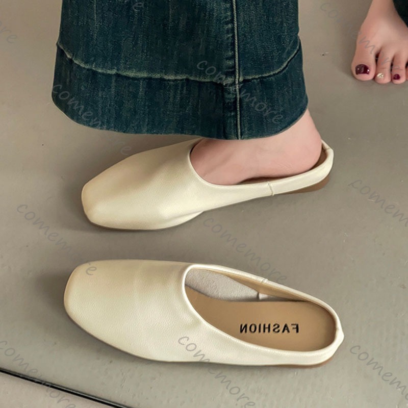 Comemore Retro Quadratischen K – Slip On Mule Flat Bewertung und Preis