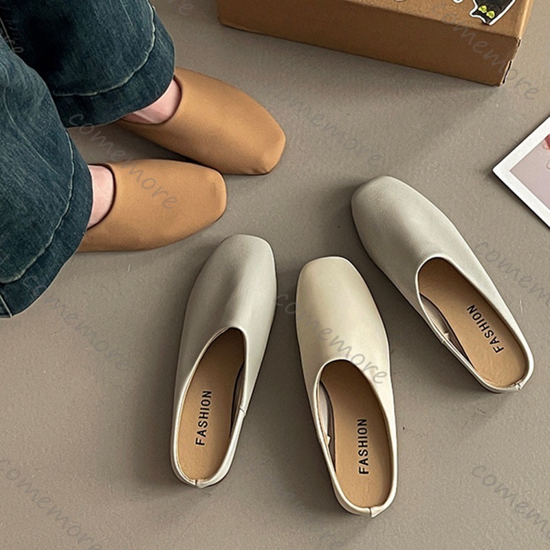 Comemore Retro Quadratischen K – Slip On Mule Flat Bewertung und Preis