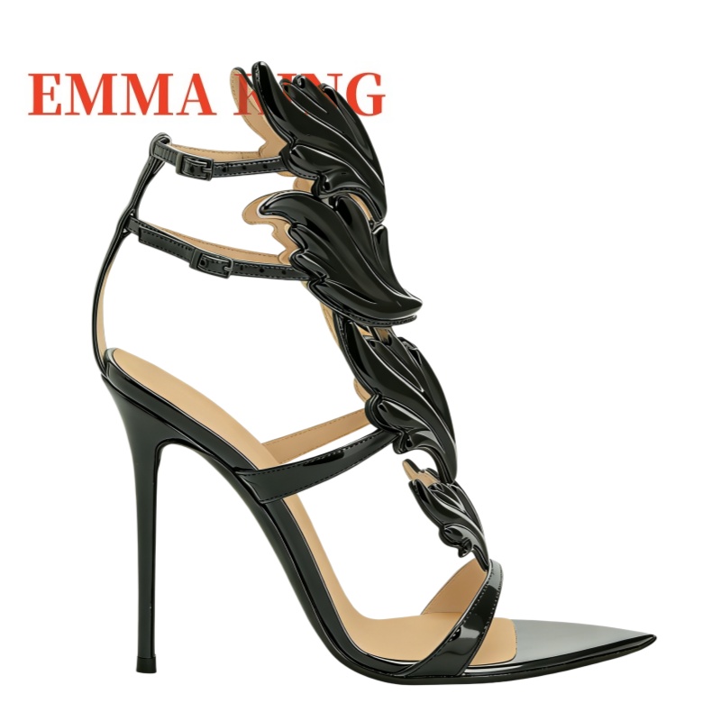 Damen Metallic Winged High Hee – Metallic Heel Sandal Bewertung und Preis
