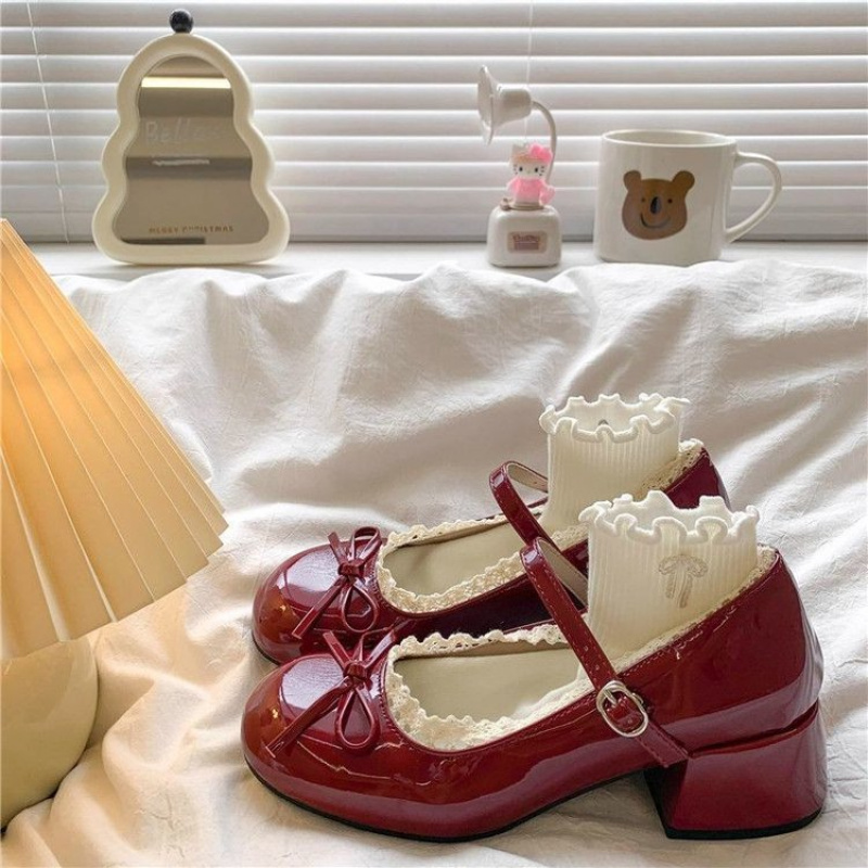 2026 Frühling Neue Damen High- – Women'S Shoes Burgundy Bewertung und Preis