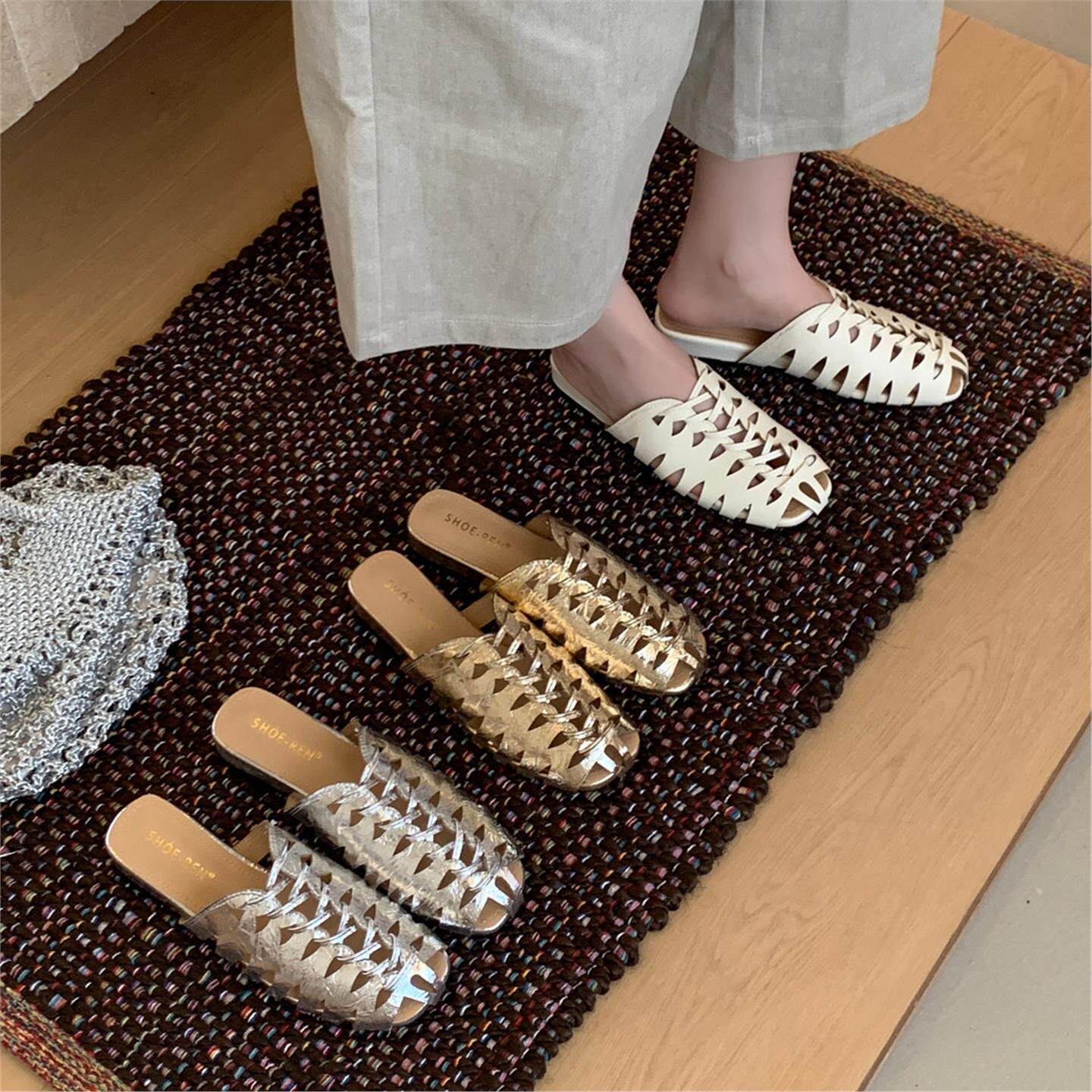 Luxusmarke Handgefertigte Webm – Slip On Mule Flat Bewertung und Preis