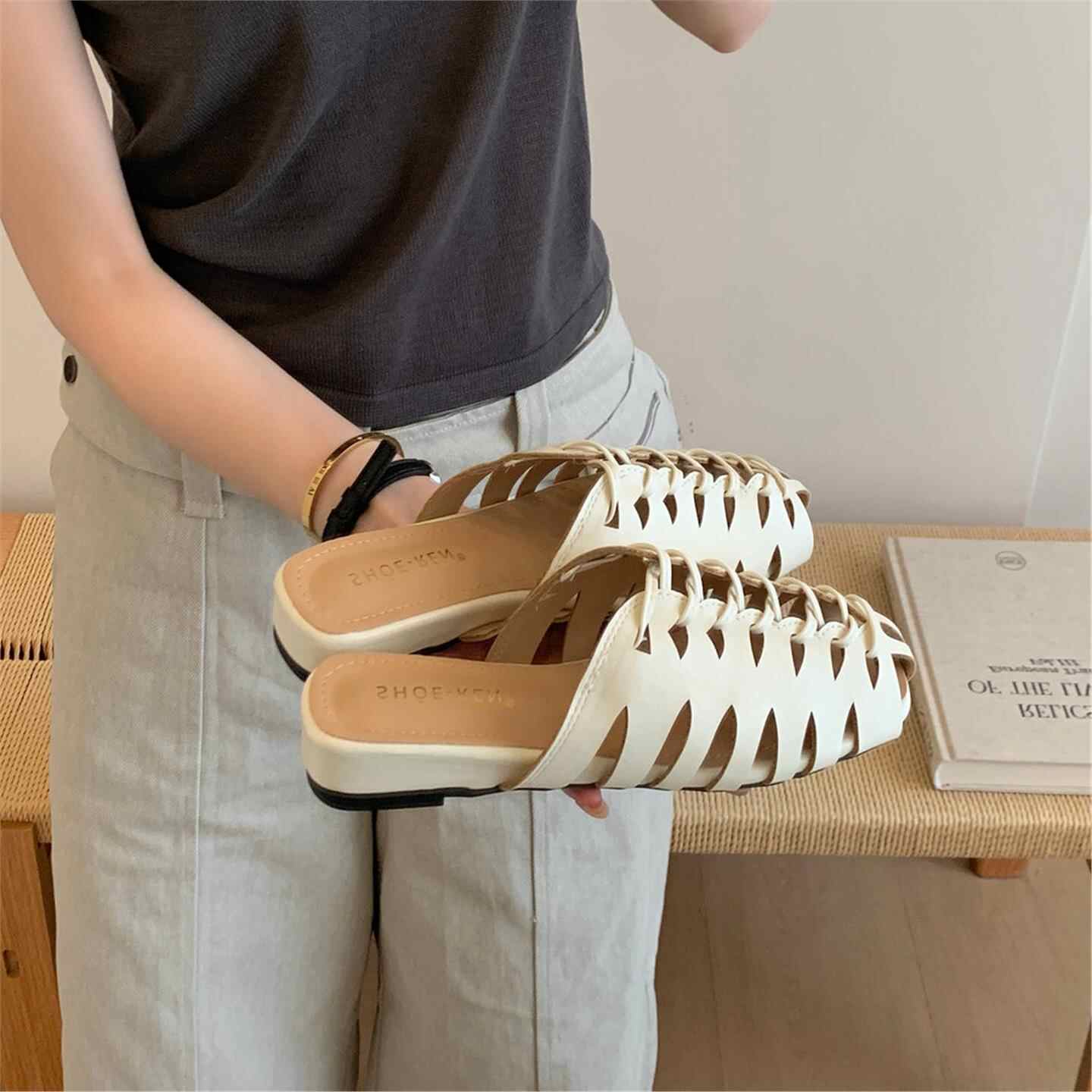Luxusmarke Handgefertigte Webm – Slip On Mule Flat Bewertung und Preis