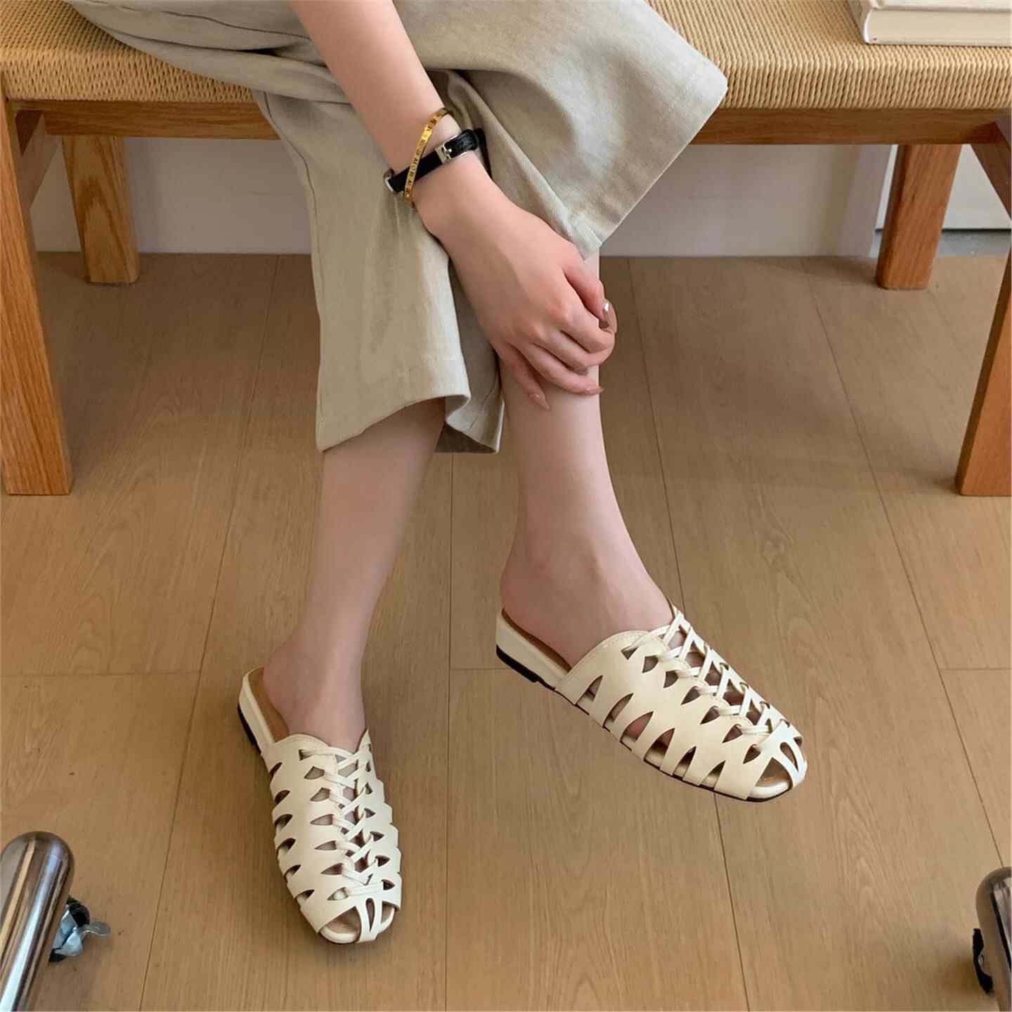 Luxusmarke Handgefertigte Webm – Slip On Mule Flat Bewertung und Preis
