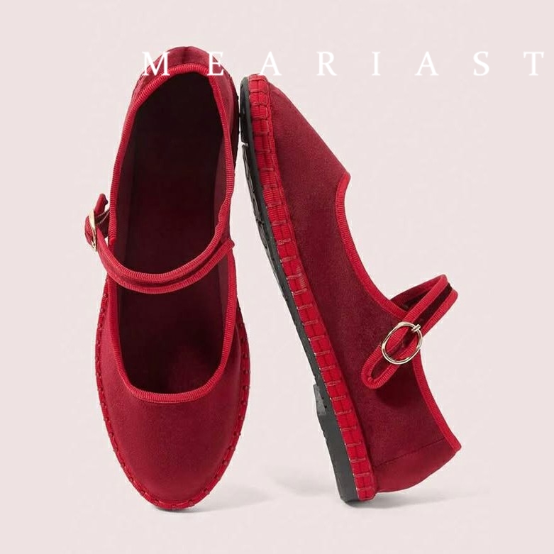 Red Mary Jeans Flats-Schuhe fü – Women Shoes Jeans Bewertung und Preis