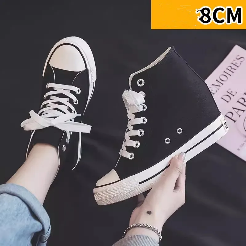 Hohe 8 cm Plattform-Leinwandsc – Women Shoes Size Chart Bewertung und Preis