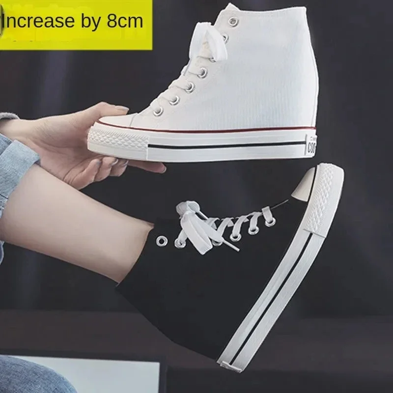 Hohe 8 cm Plattform-Leinwandsc – Women Shoes Size Chart Bewertung und Preis