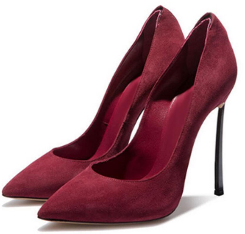 Damen-Pumps mit spitzer Zehenp – Women'S Shoes Burgundy Bewertung und Preis
