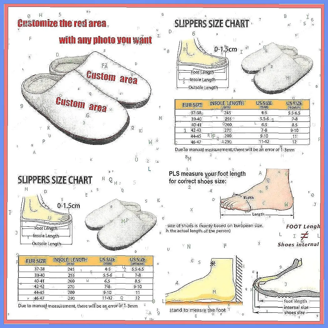 Personalisierte Hausschuhe für – Women Shoes Size To Men Bewertung und Preis