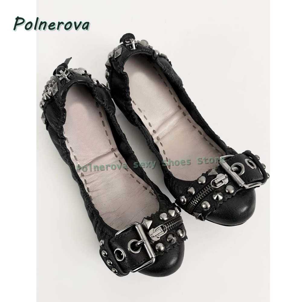 Nieten-Gürtelschnallen Mary Ja – Women Shoes Zipper Bewertung und Preis