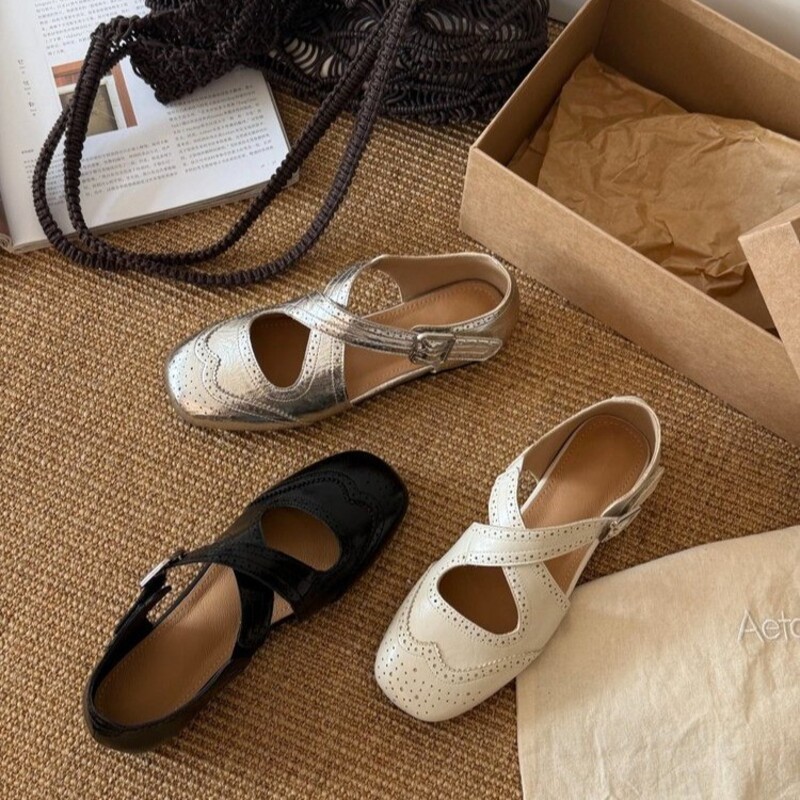 Retro-Blumenmuster-Schnürschuh – Mary Jane Shoes Bewertung und Preis