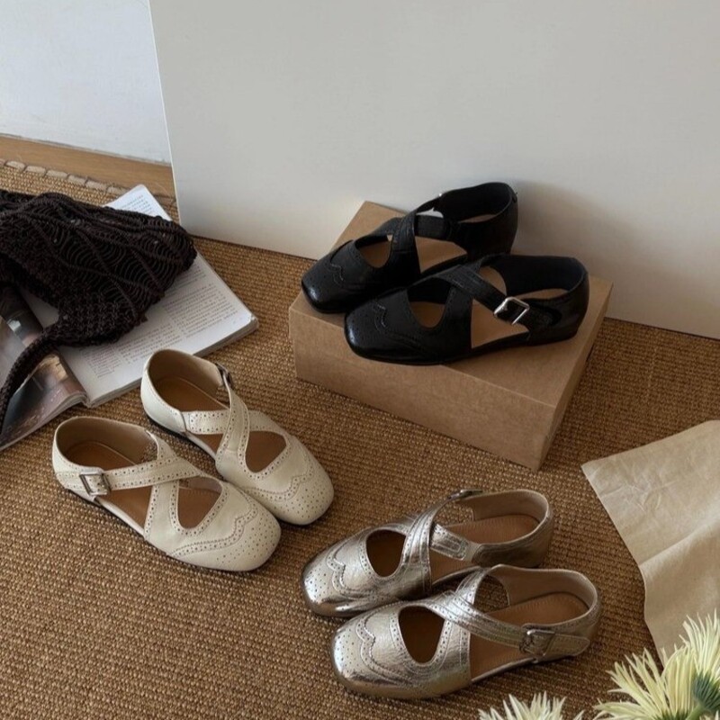 Retro-Blumenmuster-Schnürschuh – Mary Jane Shoes Bewertung und Preis