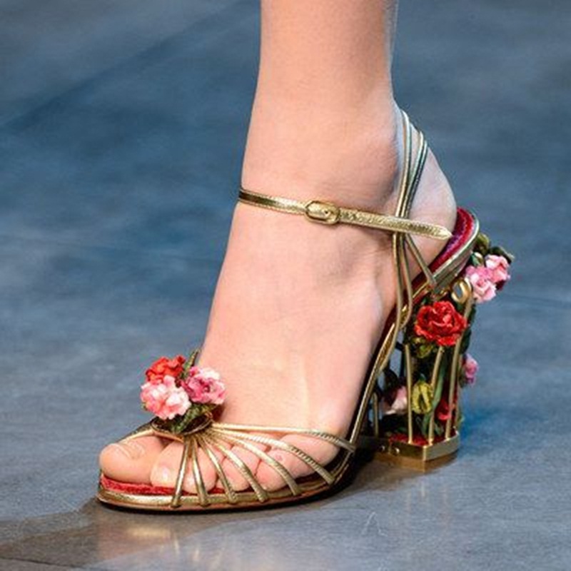 Luxus Vogelkäfig Damen Sandale – Metallic Heel Sandal Bewertung und Preis