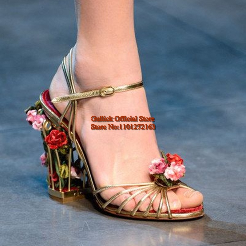 Luxus Vogelkäfig Damen Sandale – Metallic Heel Sandal Bewertung und Preis