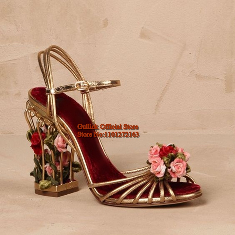 Luxus Vogelkäfig Damen Sandale – Metallic Heel Sandal Bewertung und Preis