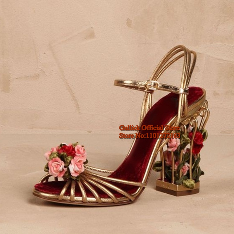 Luxus Vogelkäfig Damen Sandale – Metallic Heel Sandal Bewertung und Preis