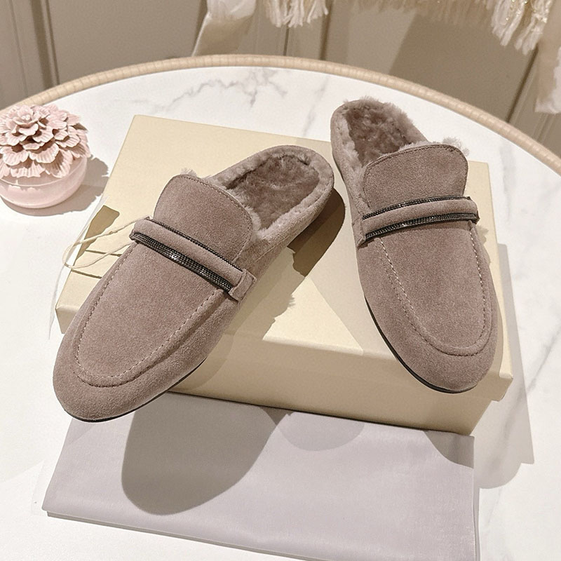 Maultiere Frauen Kuh Wildleder – Slip On Mule Flat Bewertung und Preis