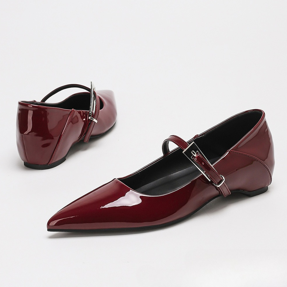 Luxus Patent Leder Niedrigen A – Mary Jane Shoes Bewertung und Preis