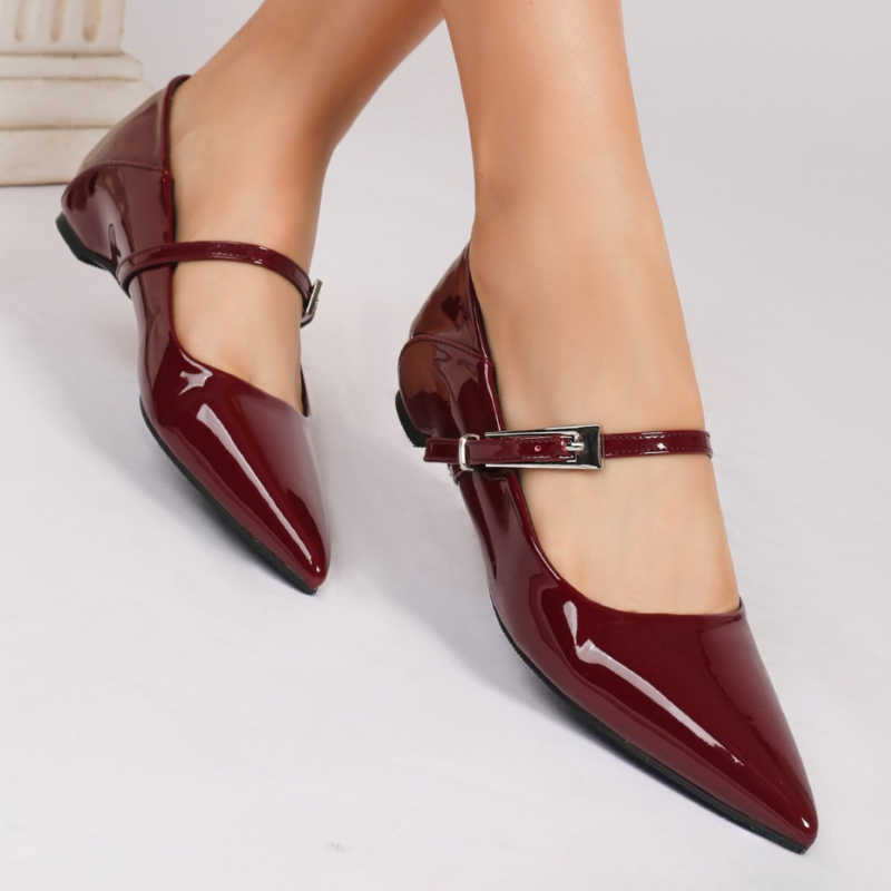 Luxus Patent Leder Niedrigen A – Mary Jane Shoes Bewertung und Preis