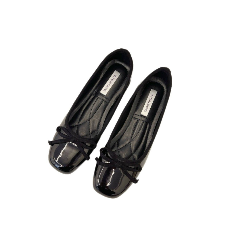 Flache weibliche weiche runde  – Mary Jane Shoes Bewertung und Preis