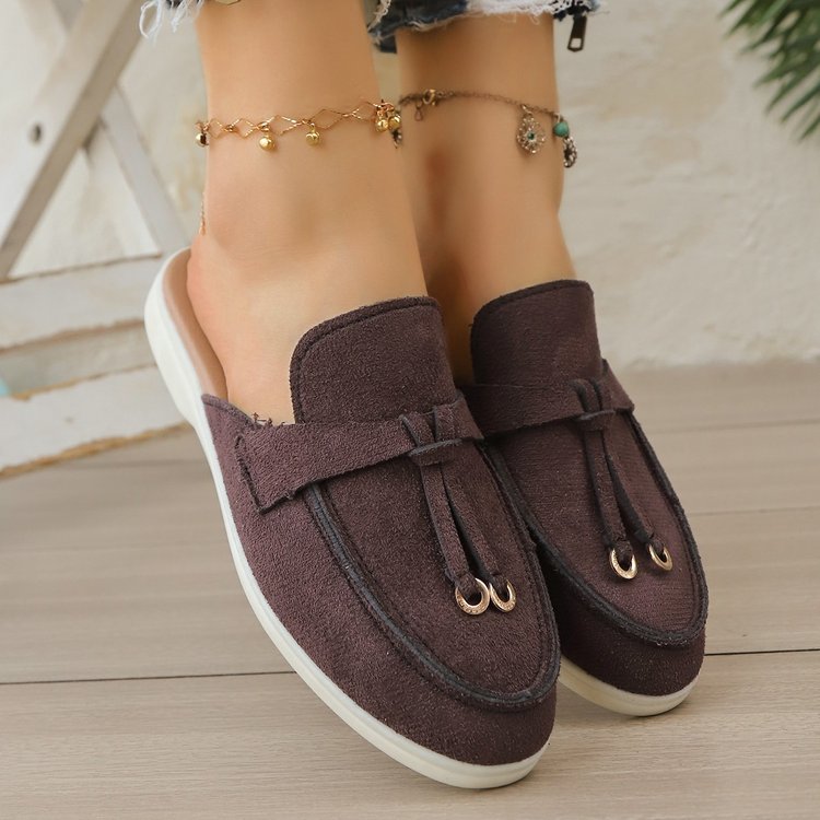 Damen Slip-On Vintage Quasten- – Slip On Mule Flat Bewertung und Preis